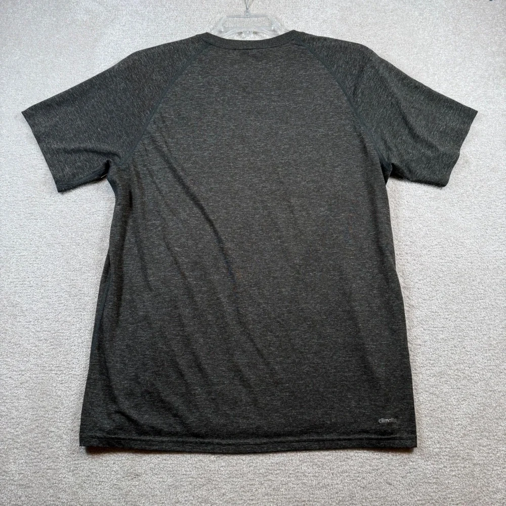 Adidas Ultimate Tee Mens XL Charcoal Grey Climalite Short Sleeve Shirt